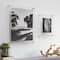 Wexel Art Double Panel Clear Acrylic Floating Wall Frame with Gold Hardware